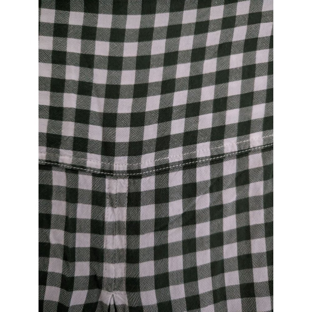 BeachLunchLounge Green Gingham Casual Button Up Shirt Size 1X - Picture 6 of 7